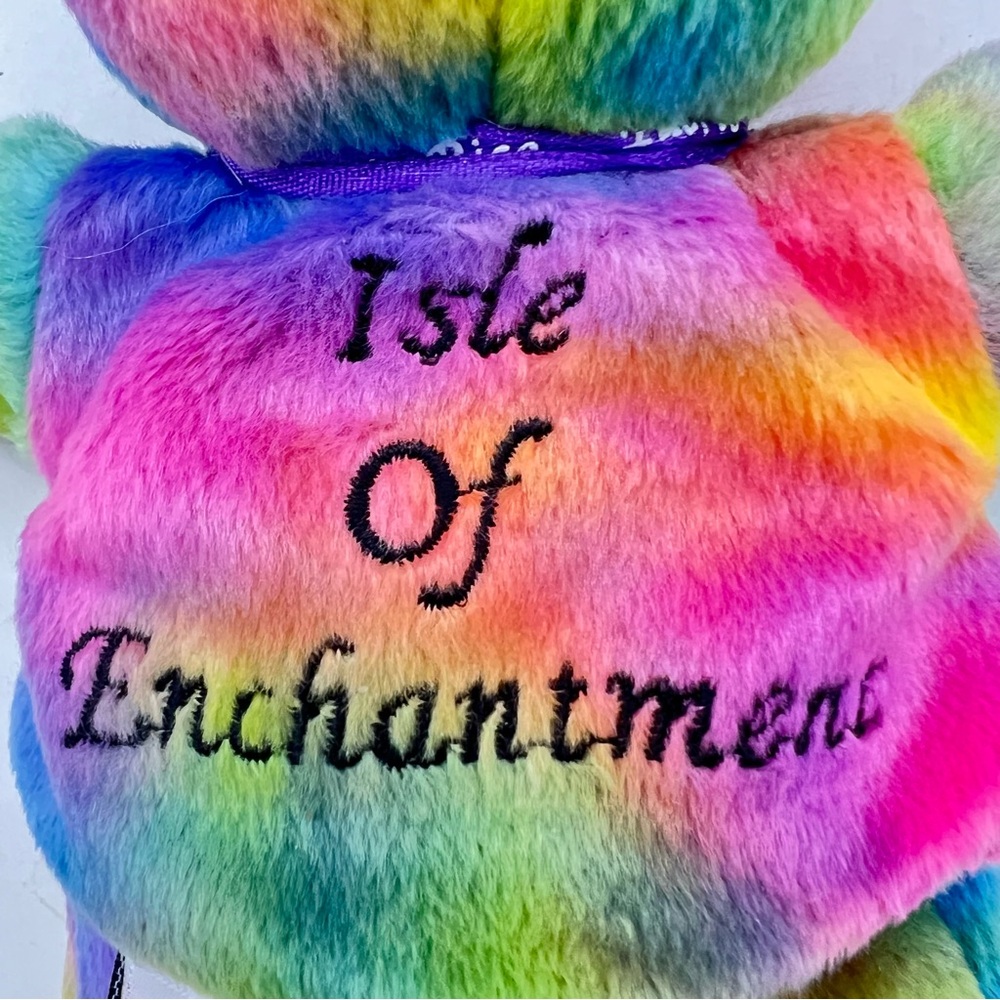 Puerto Rico "Isle of Enchantment" Symbolz State Pride Bear Rainbow Tie-Dye Plush - Picture 5 of 15